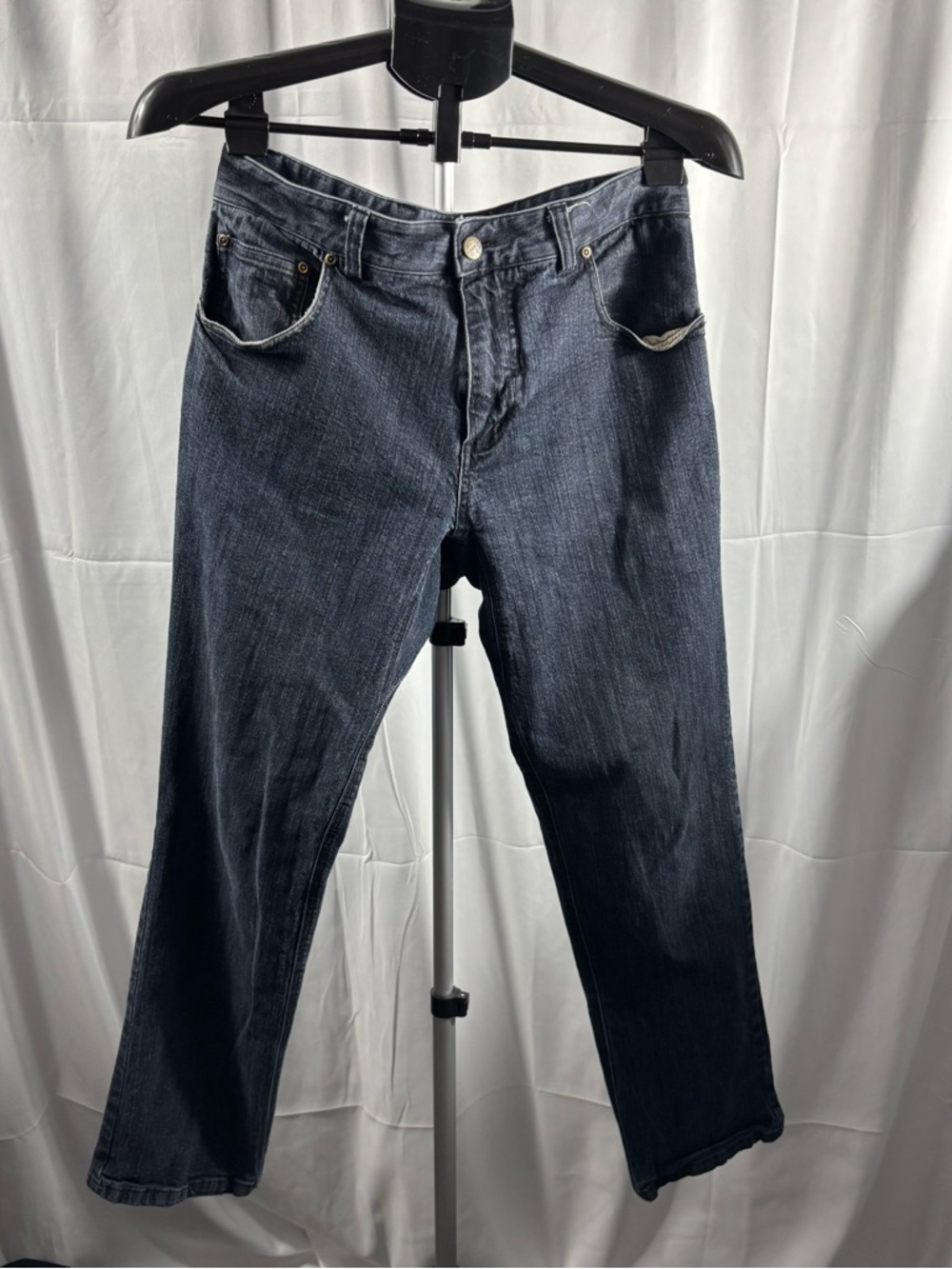 Straight-Leg Men's Jeans in Dark Wash